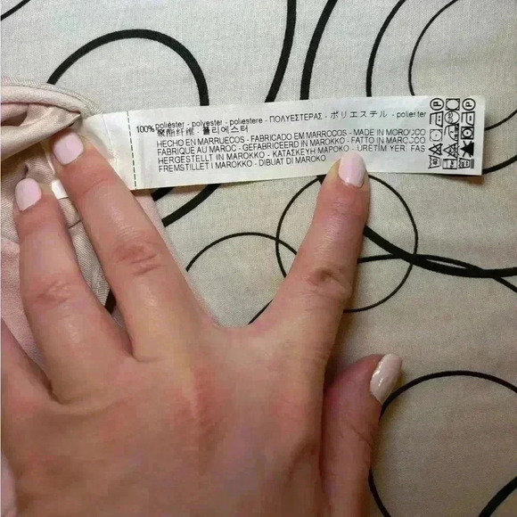 Zara - Pink Polyester Pants - Picture 4 of 11